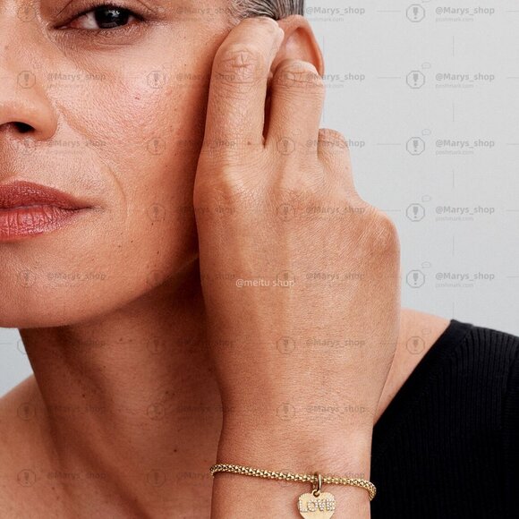 Pandora Engravable Love Heart Dangle Charm - Picture 6 of 7